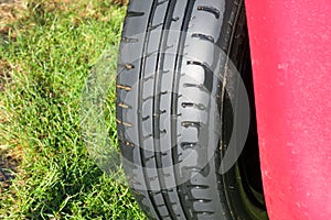 Tire or tyre tread.