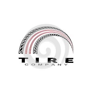 Tire vector icon illustration design template