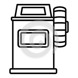 Tire vulcanization icon, outline style
