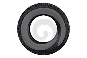 Tire wheel car, front view