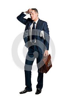 Tired businessman