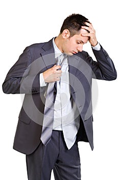 Tired businessman