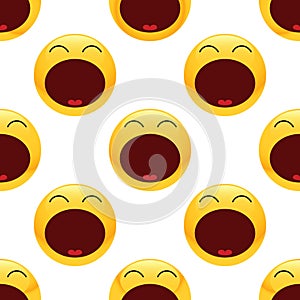 Tired emoticon pattern