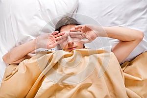 Tired Man in the Bed