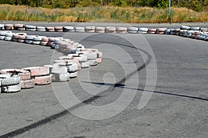 Tires on the autodrome