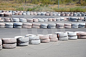 Tires on the autodrome