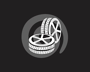Tires icon and symbol vector template illustration