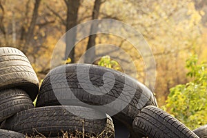 Tires old abandoned