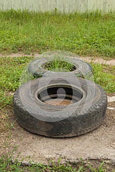 Tires on the road, Moscow region