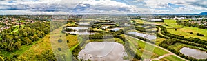 Tirhatuan Wetlands and surrounding suburbs in Melbourne.