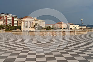 Tirreno coast at Livorno, Tuscany, Italy: Terrazza Mascagni