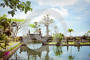 Tirtagangga water palace on Bali island