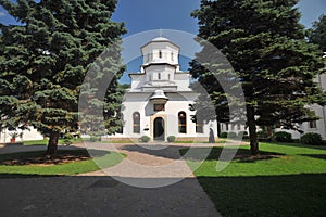 Tismana Monastery is the oldest monastic settlement in Wallachia Oltenia Romania