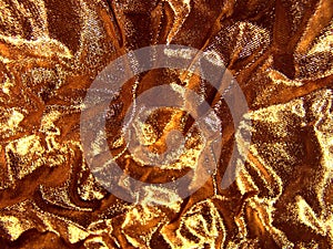 Gold fabric background