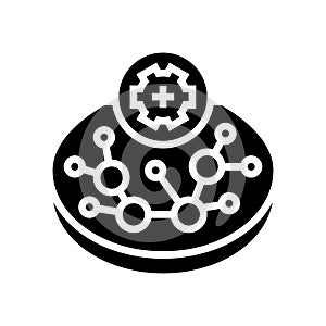 tissue engineering biomedical glyph icon vector illustration