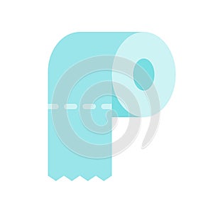 Tissue paper roll vector illustration, Hygiene flat style icon