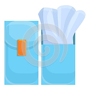 Tissue poket icon, cartoon style