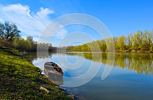 Tisza river in Hungary