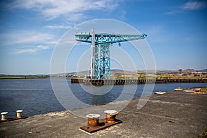 The Titan Crane at the site of John Brown`s yard in Clydebank photo
