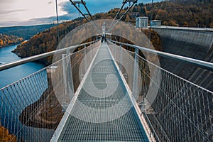 Titan RT suspension bridge in Harz Mountains National Park, Germany photo