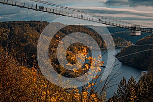 Titan RT suspension bridge in Harz Mountains National Park, Germany