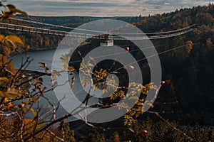 Titan RT suspension bridge in Harz Mountains National Park, Germany