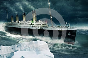 Titanic on the Atlantic