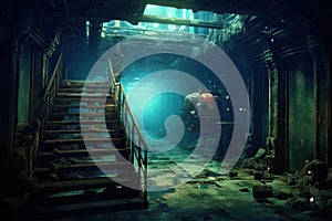 Titanic Shipwreck interior Underwater