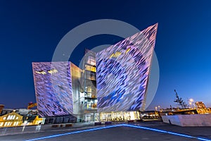 Titanic visitor centre in Titanic Quarter, Belfast.