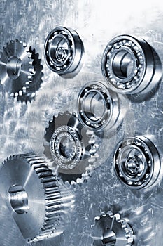 Titanium ball-bearings and gears