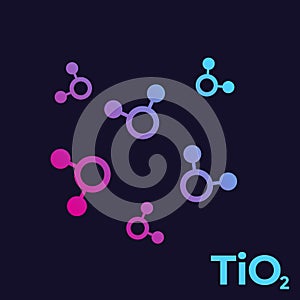 Titanium dioxide, TiO2 molecules