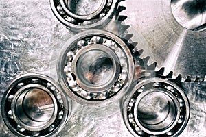 Titanium and steel cogwheels and gears