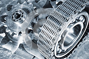 Titanium and steel engineering gears