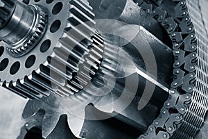 Titanium, steel, industry and machinery