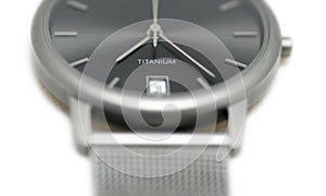 Titanium Watch on White