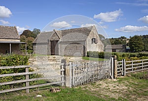 Tithe Barn at Guiting Power, Cotswolds, Gloucestershire, England