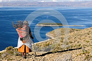 Titicaca lake, Bolivia, Isla del Sol landscape photo