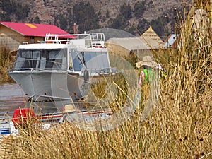 Titicaca Lake, floating islands of Uros, Peru