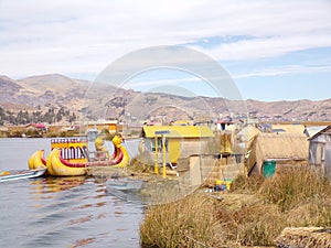 Titicaca Lake, floating islands of Uros, Peru