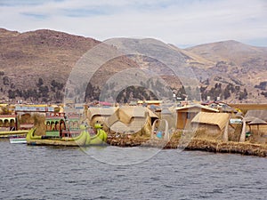 Titicaca Lake, floating islands of Uros, Peru