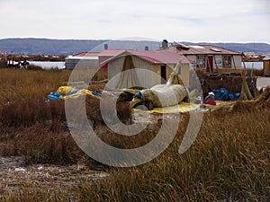 Titicaca Lake, floating islands of Uros, Peru