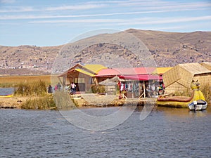 Titicaca Lake, floating islands of Uros, Peru