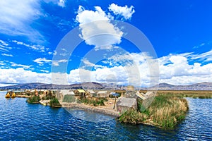 Titicaca lake near Puno, Peru photo