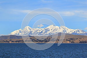 Titicaca's hills and Andes
