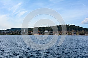 On the Titisee overlooking the village of Neustadt