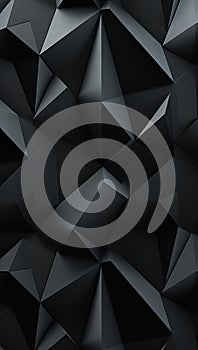 The title is Black Abstract Background with Lot of Triangles Fac
