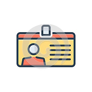Color illustration icon for Title, appellation and authentication photo