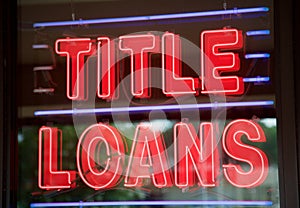 Title Loan Sign