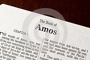 Amos Title Page Close-up photo