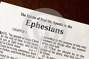 Ephesians Title Page Close-up photo